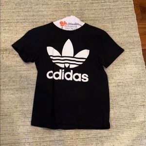 Black adidas tee
